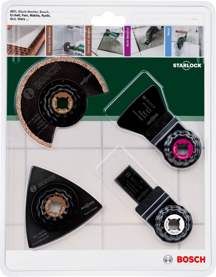 Bosch Multitool Accessoireset 4-delig BOS-2609256978