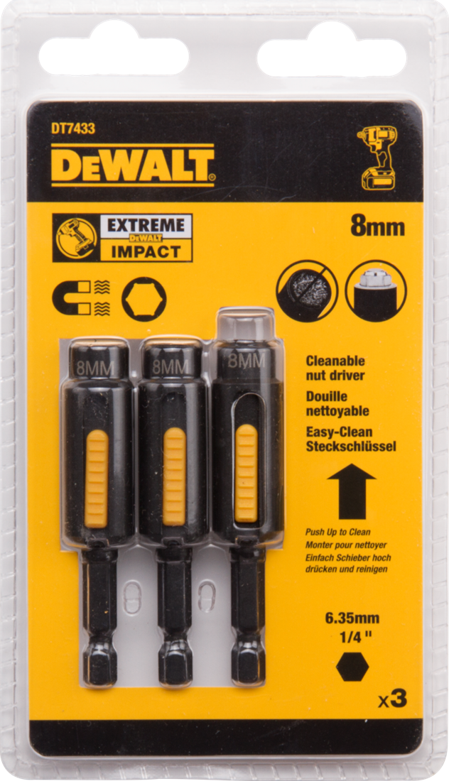 DT7433 IMPACT magnetic hex socket 10 millimeter DEW-DT7433-QZ