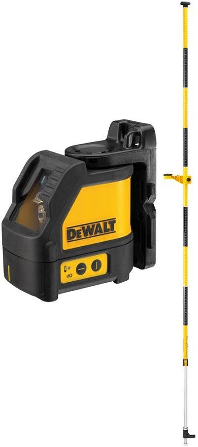 DW088KPOL Zelfnivellerende Kruislijnlaser - 2 Stralen incl. Laserkolom