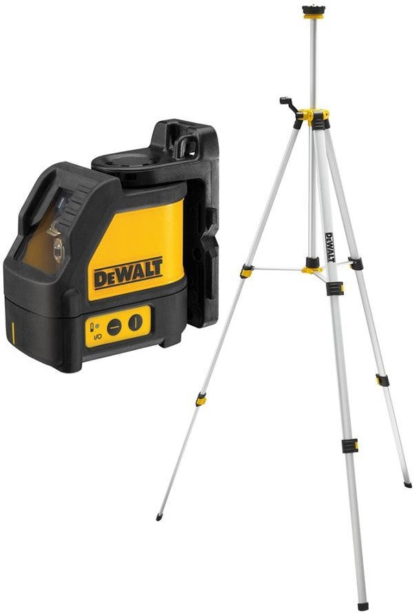DW088KTRI Self Leveling Cross Line Laser - 2 Beams incl. Tripod