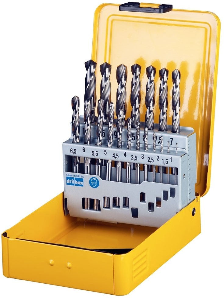 DT5923 19-delige Metaalborenset in Metalen Cassette