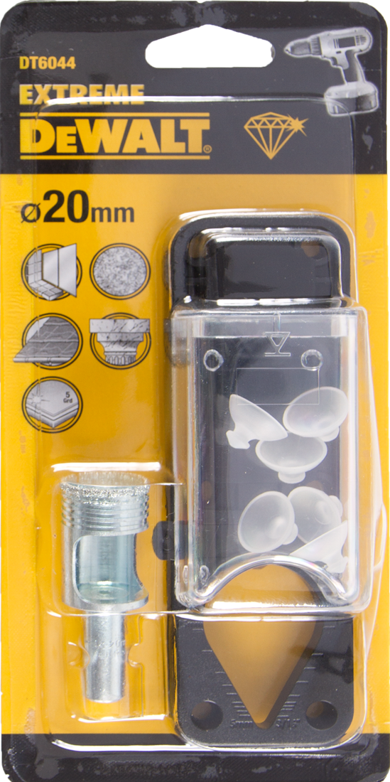 DT6044 Tegelboor 20mm + Waterreservoir