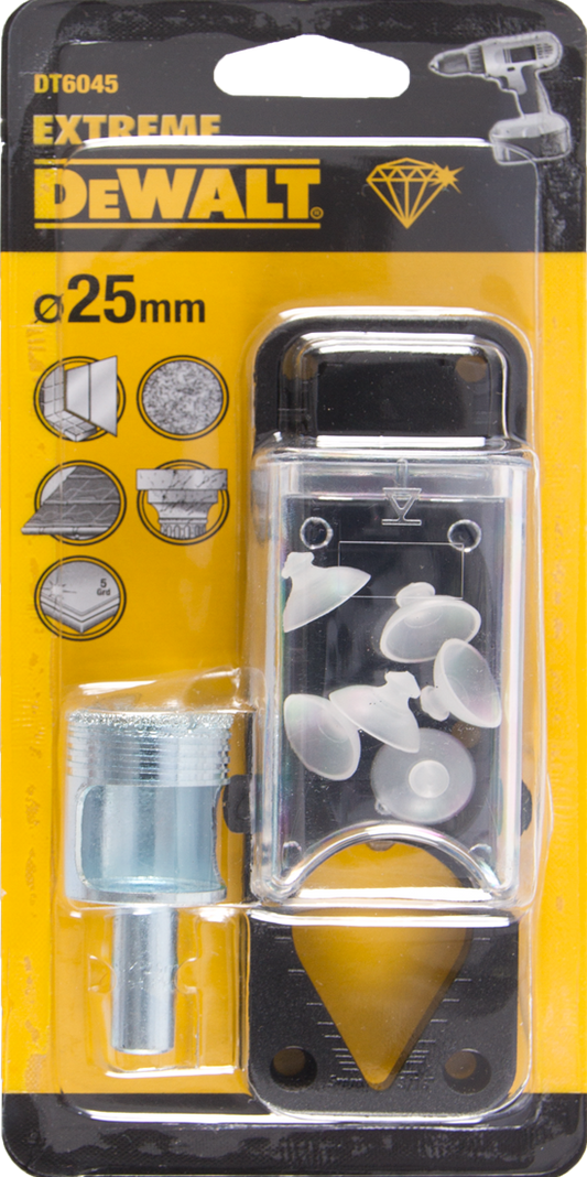 DT6045 Fliesenbohrer 25 mm + Wasserreservoir