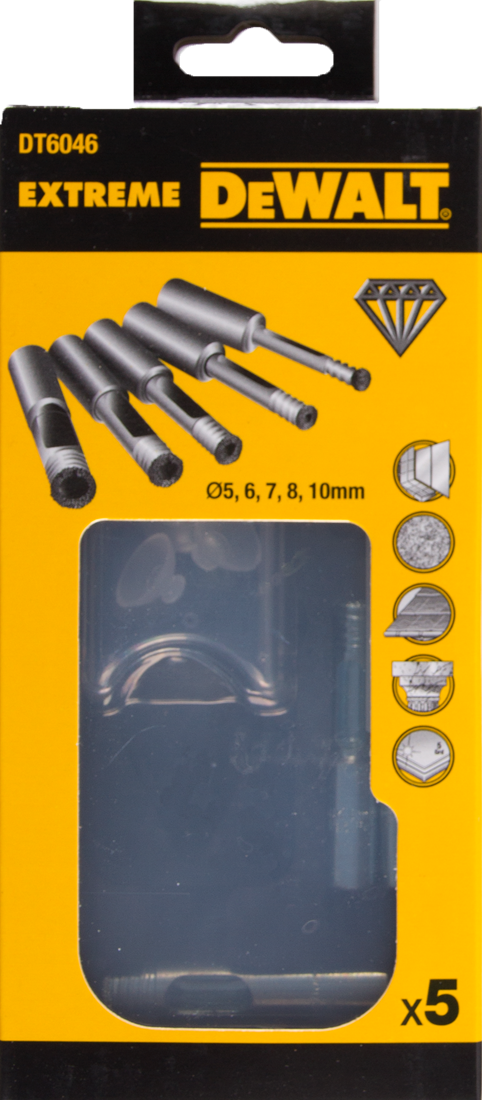 DT6046 5-delige Tegelborenset + Waterreservoir