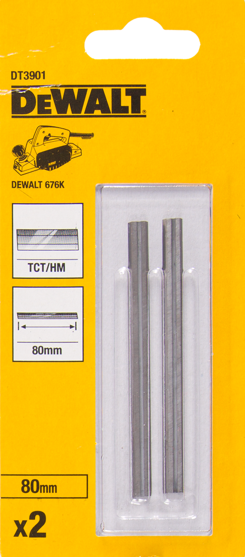 DT3901 Schaafmessen 80 mm hardmetalen omkeerbeitels omschrijving DW676K voor gebruik met DEW-DT3901-QZ