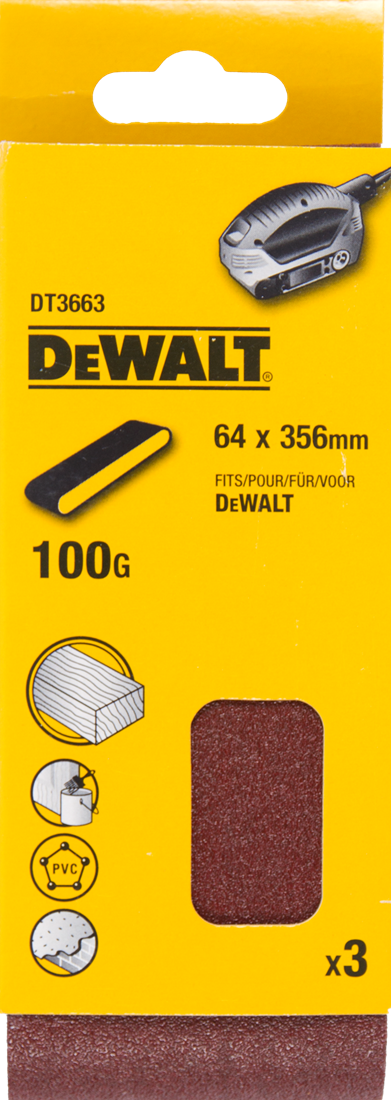 DT3663 P100 Schuurband 64x356mm VE=3