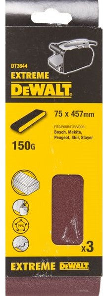 DT3644 P150 Schleifband 75x457mm VE=3