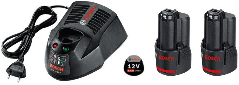 Bosch Blauw Starterset 2x GBA 12V 3.0Ah + GAL 1230 CV - 1600A00X7E