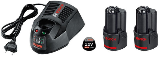 Bosch Blauw Starterset 2x GBA 12V 3.0Ah + GAL 1230 CV - 1600A00X7E