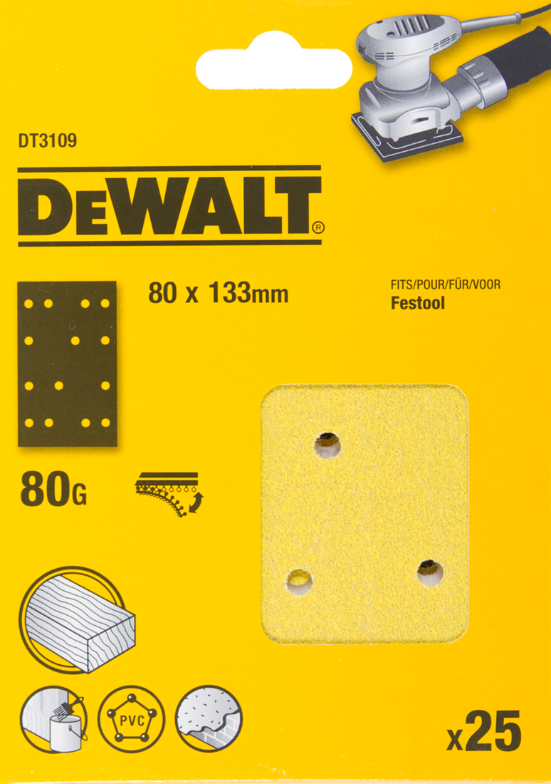 DT3109 Schleifpapier 1/4 DEW-DT3109-QZ