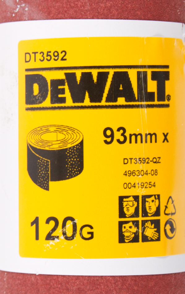 DT3592 P120 Schuurpapier, rol 5m x 93mm.