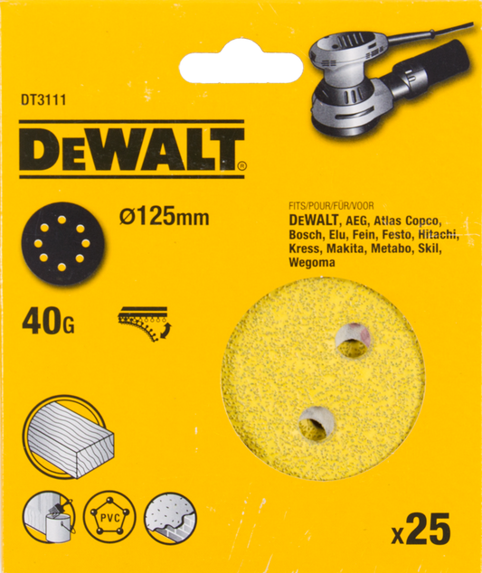 DT3111 P40 Schleifteller 125mm VE=25