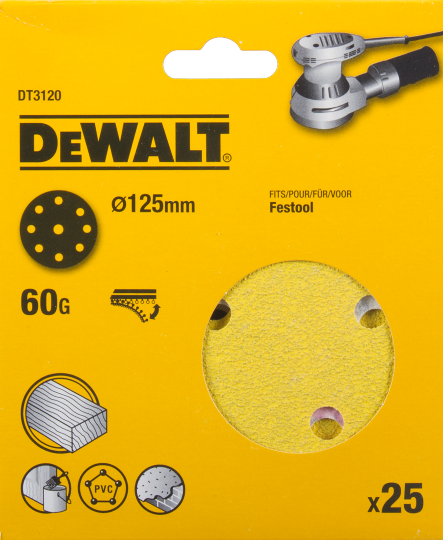 DT3120 Schleifscheibe 125 Millimeter DEW-DT3120-QZ