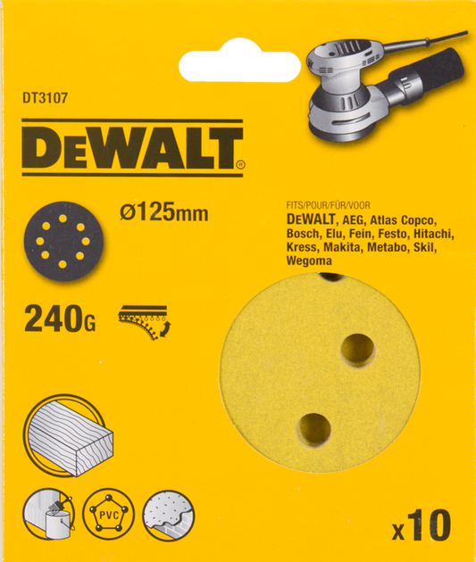 DT3107 P240 Schuurschijf 125mm VE=10
