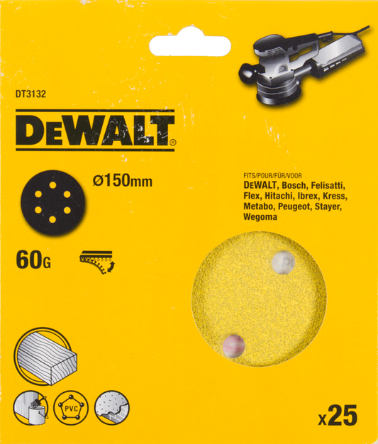 DT3132 P60 Schleifscheibe 150mm VE=25