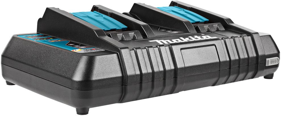 Makita DC18RD 7.2V - 18V Li-Ion Battery duo charger with USB charging port - 196933-6