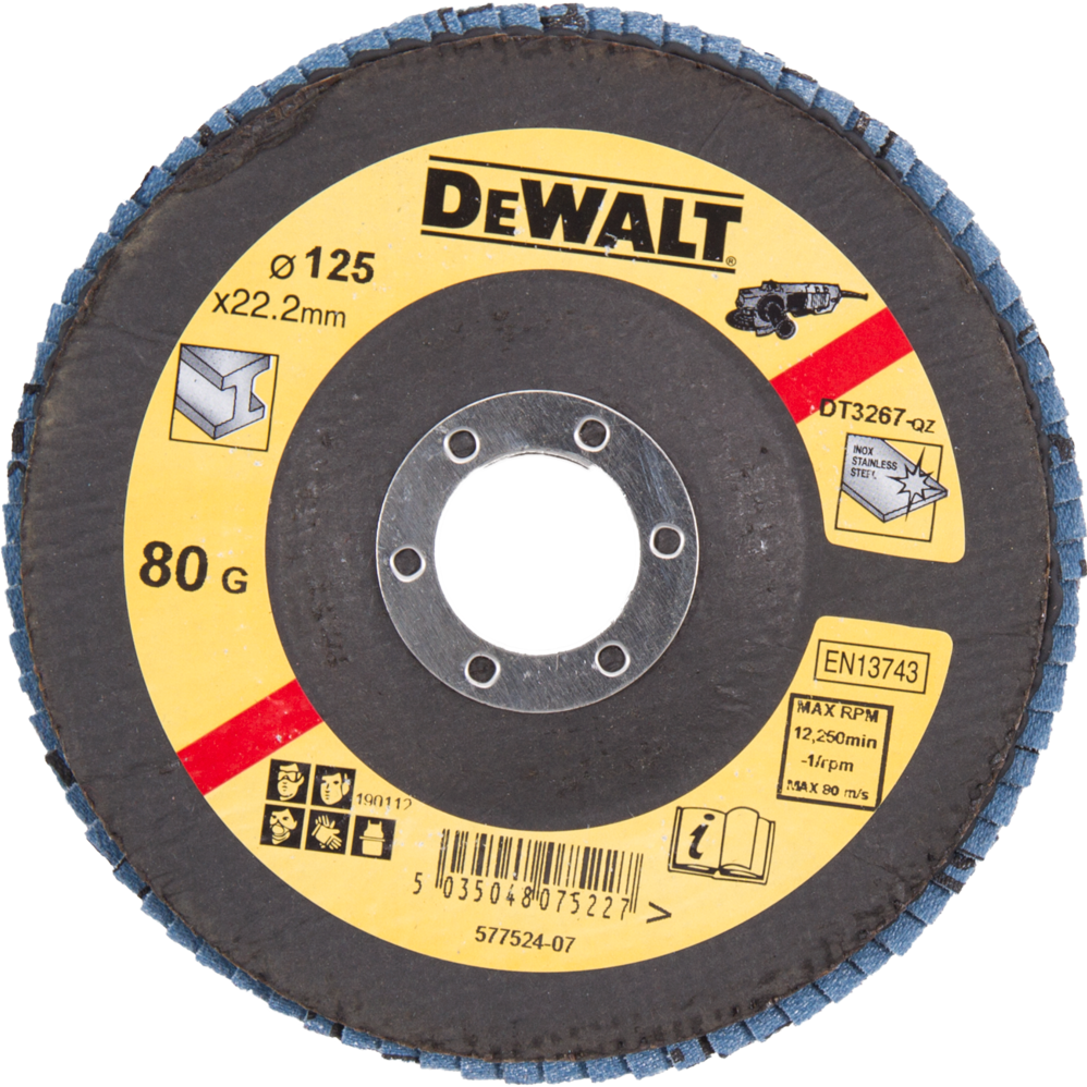 DT3308 Lamellen schuurschijf 125 millimeter DEW-DT3308-QZ