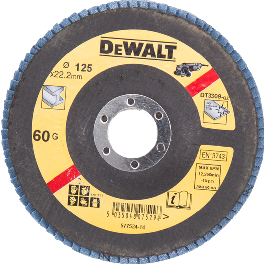 DT3309 Fächerschleifscheibe 125 Millimeter DEW-DT3309-QZ