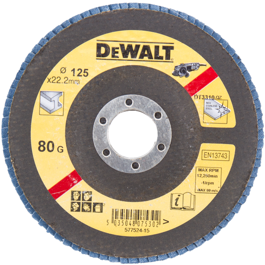 DT3310 Fächerschleifscheibe 125 Millimeter DEW-DT3310-QZ