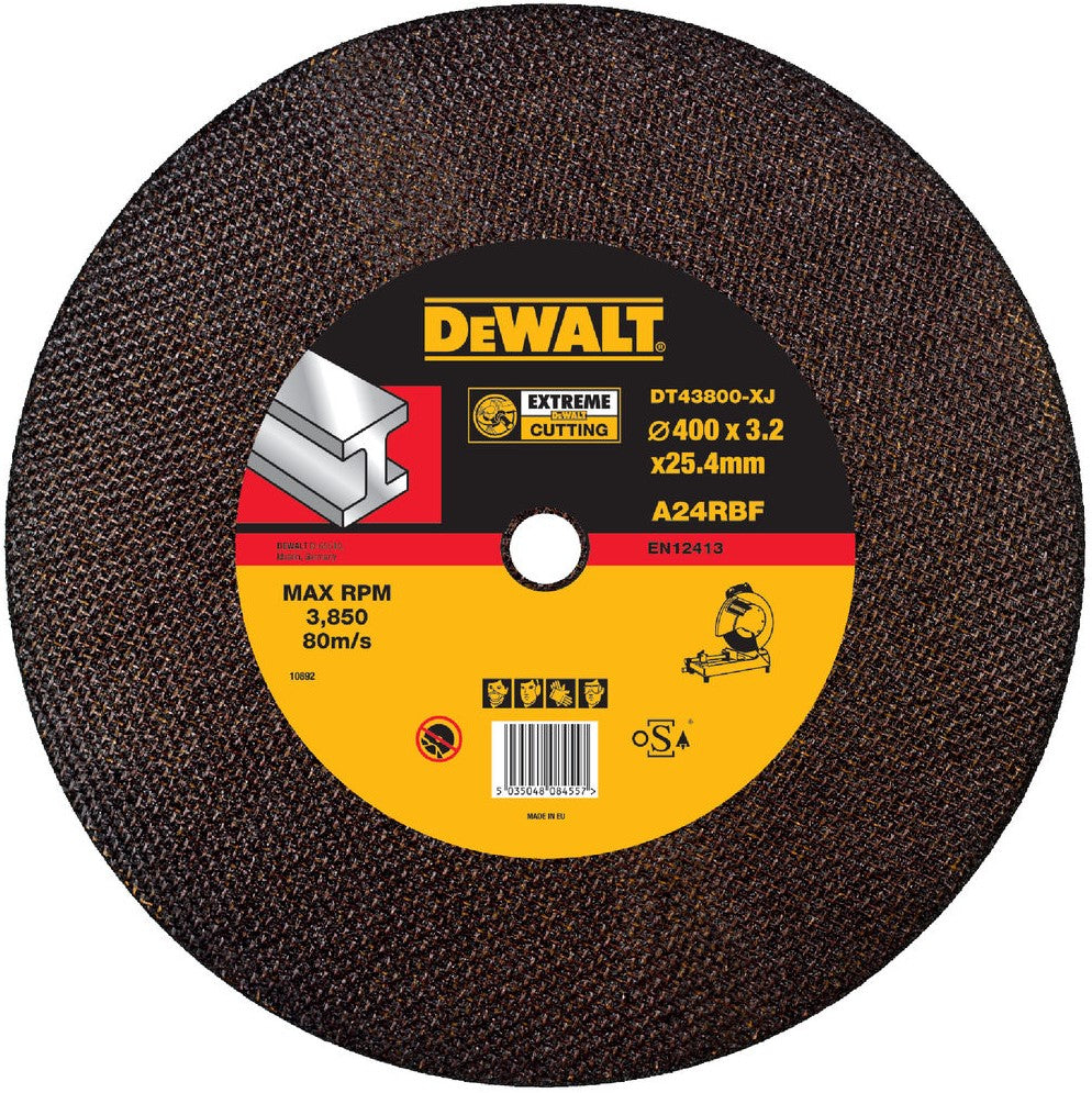 DT43800 Doorslijpschijven EXTREME® recht, metaal 400 millimeter DEW-DT43800-XJ