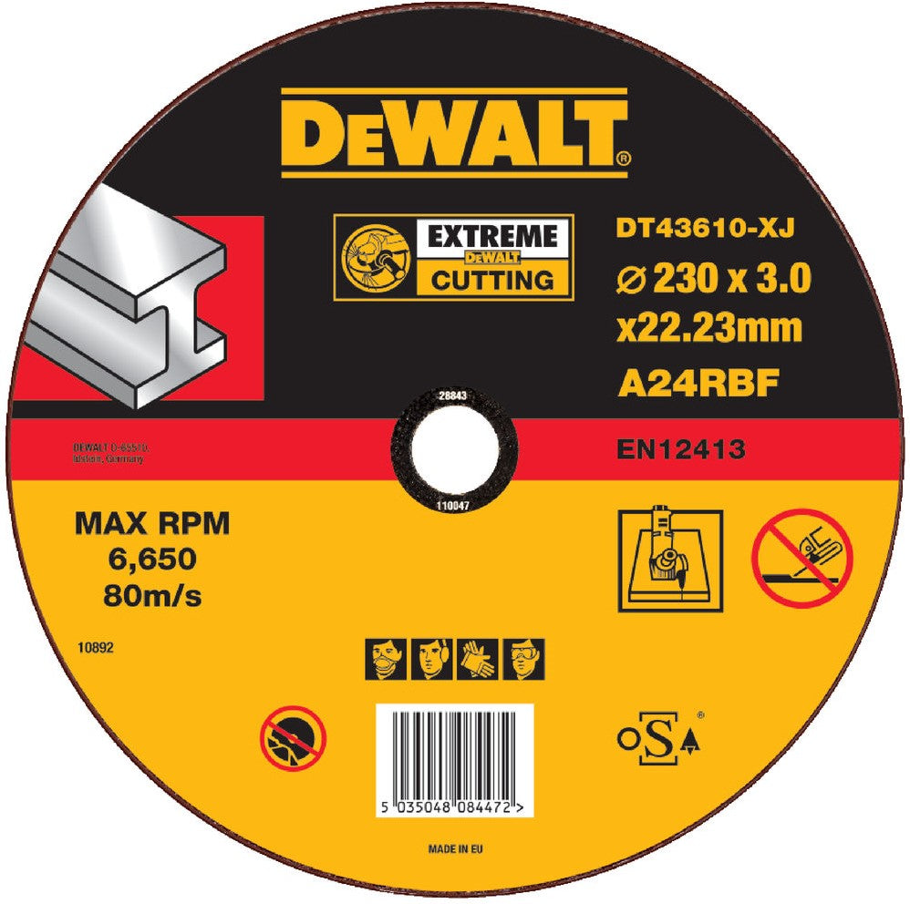 DT43610 Doorslijpschijven EXTREME® verzonken centrum, metaal 230 millimeter DEW-DT43610-XJ