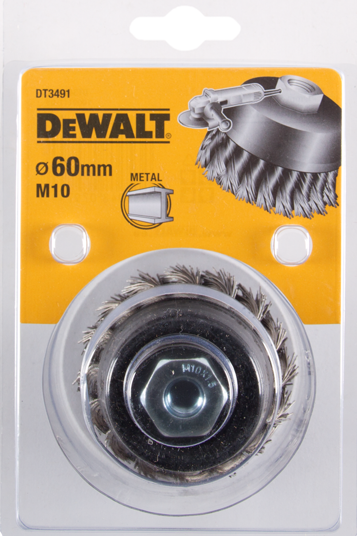 DT3491 Twisted cup brush angle grinder 60 millimeters DEW-DT3491-QZ