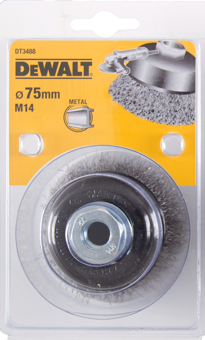 DT3488 Komborstel haakse slijper 75 millimeter DEW-DT3488-QZ