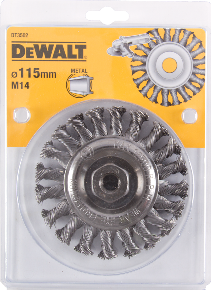 DT3502 Getordeerde schijfborstels haakse slijper 115 millimeter DEW-DT3502-QZ