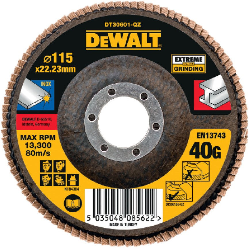 DT30601 Lamellen schuurschijf EXTREME 115 millimeter DEW-DT30601-QZ