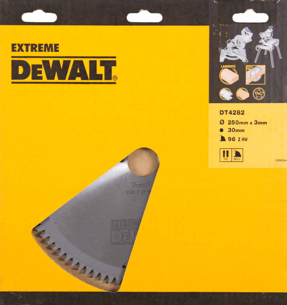 DT4282 Kreissägeblatt TCG 250x3x30mm 96T Aluminium
