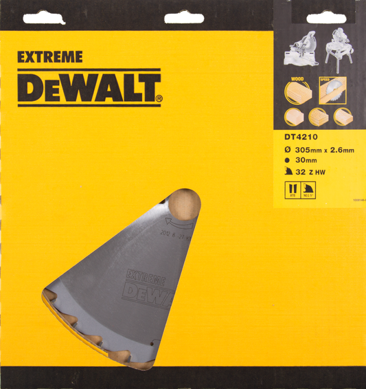 DT4210 Kreissägeblatt Extreme 305x2,6x30mm 32Z