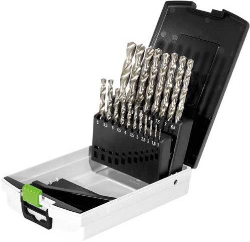 Festool HSS D 1-10 Sort/19 Bohrerbox HSS-Eisenbohrer 1-10 Millimeter 498981