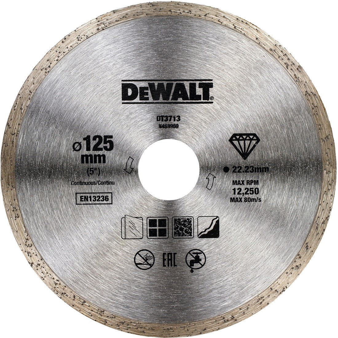 DT3713 Diamantsägeblatt 125mm. Bodenplatten