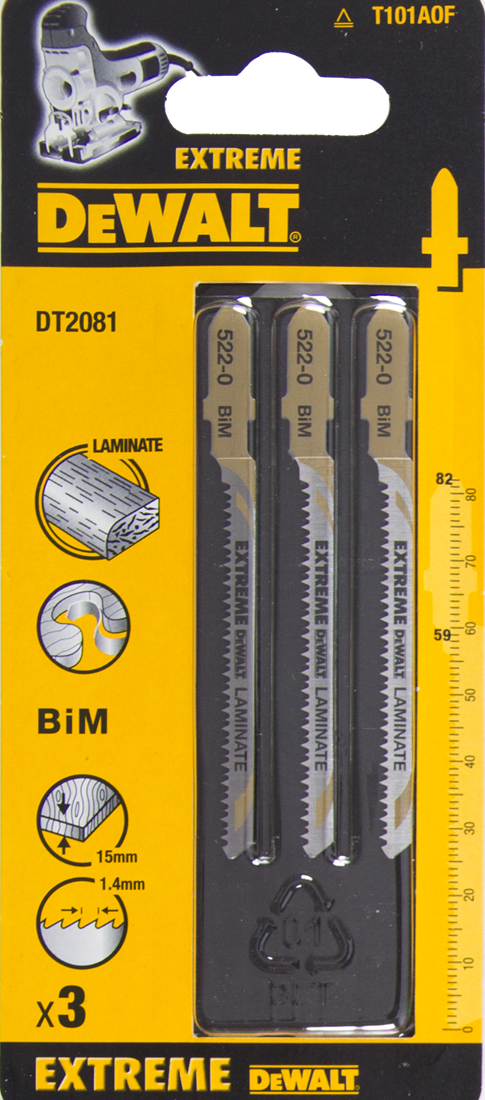DT2081 Decoupeerzaagblad BiM DEW-DT2081-QZ