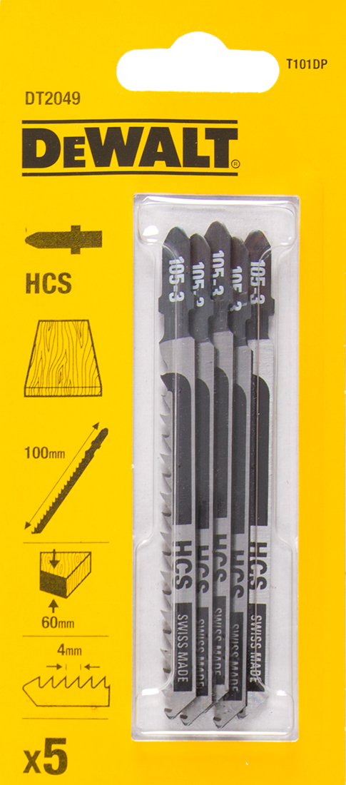 DT2049 Stichsägeblatt T101DP Laminate und Kunststoffe VE=5