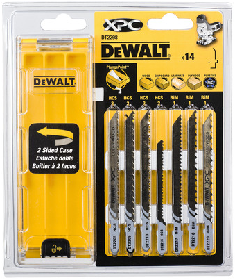 DT2298 Jigsaw blade set wood 14 pcs