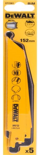 DT2361 Reciprozaagblad DEW-DT2361-QZ