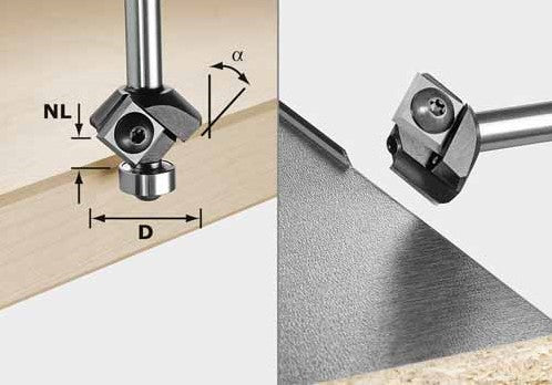Festool S8 HW 45° D27 12x12 KL Turnblade chamfer cutter HW 499807