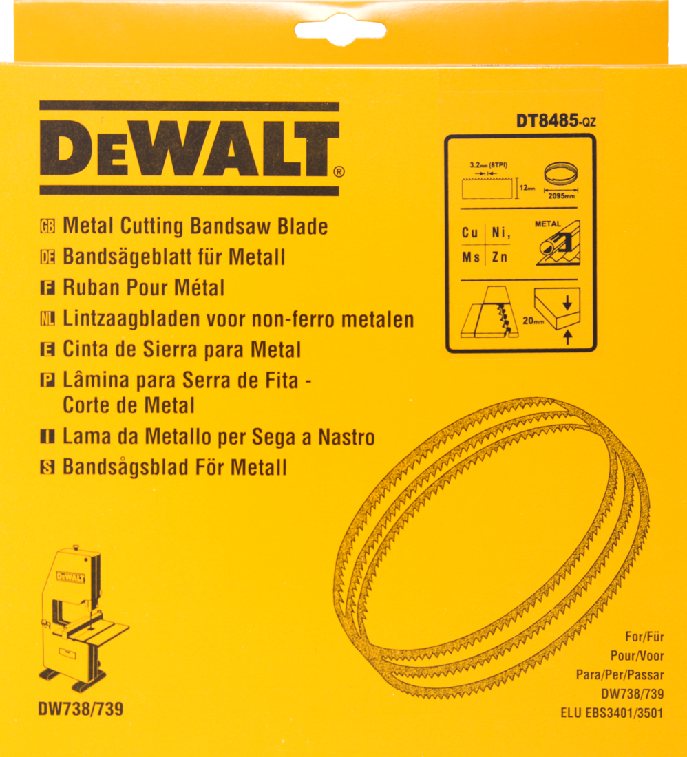 DT8485 Bandsägeblatt DEW-DT8485-QZ