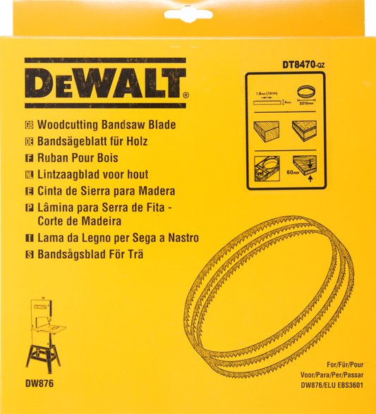 DT8470 Bandsägeblatt DEW-DT8470-QZ