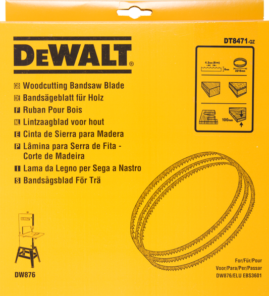 DT8471 Bandsägeblatt DEW-DT8471-QZ