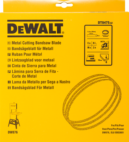 DT8475 Bandsägeblatt DEW-DT8475-QZ