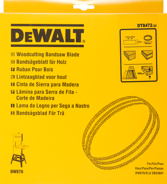 DT8472 Bandsägeblatt DEW-DT8472-QZ