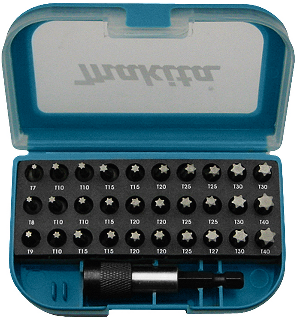 Makita Screwdriver bit set torx"" 31 pcs P-73352""