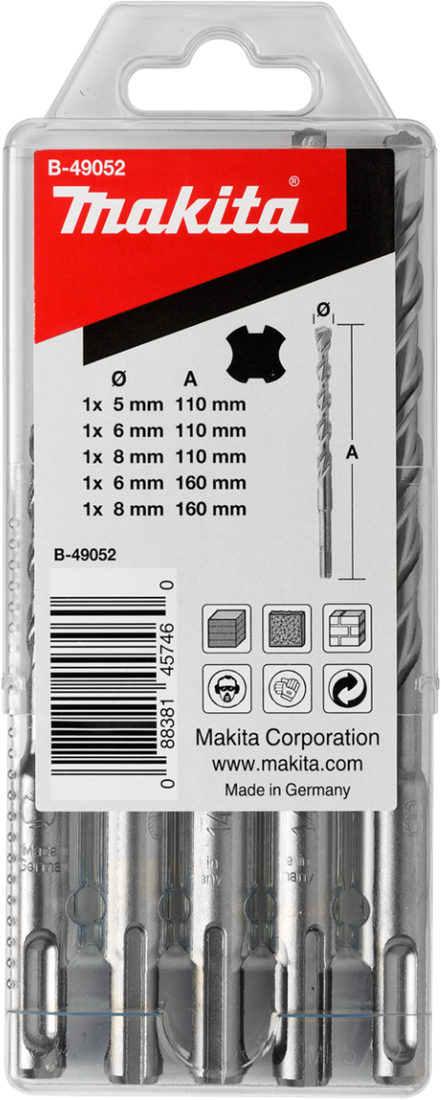 Makita SDS-plus Bohrer-Set 5-tlg
