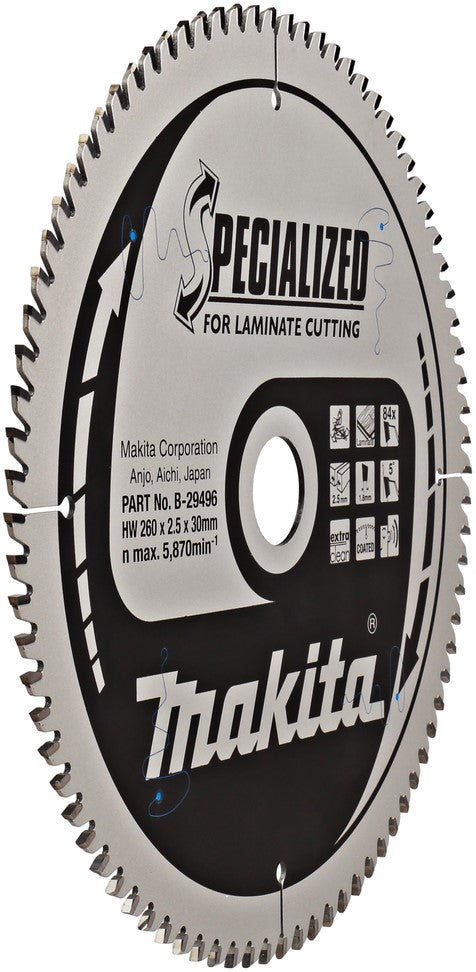 Makita B-29496 Cirkelzaagblad 260x30 84T Laminaat