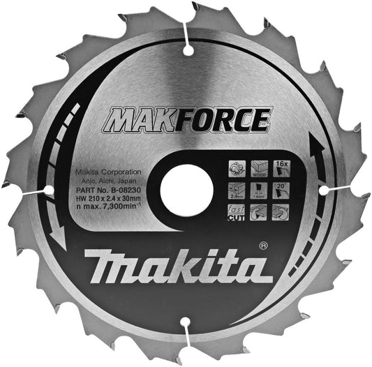 Makita B-08230 Sägeblatt Holz 210 Millimeter