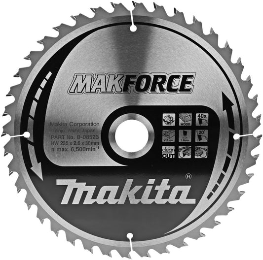 Makita Cirkelzaagblad Hout 235x2.6x30mm 40T