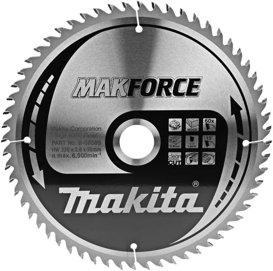 Makita Cirkelzaagblad Hout 235x2.8x30mm 60T