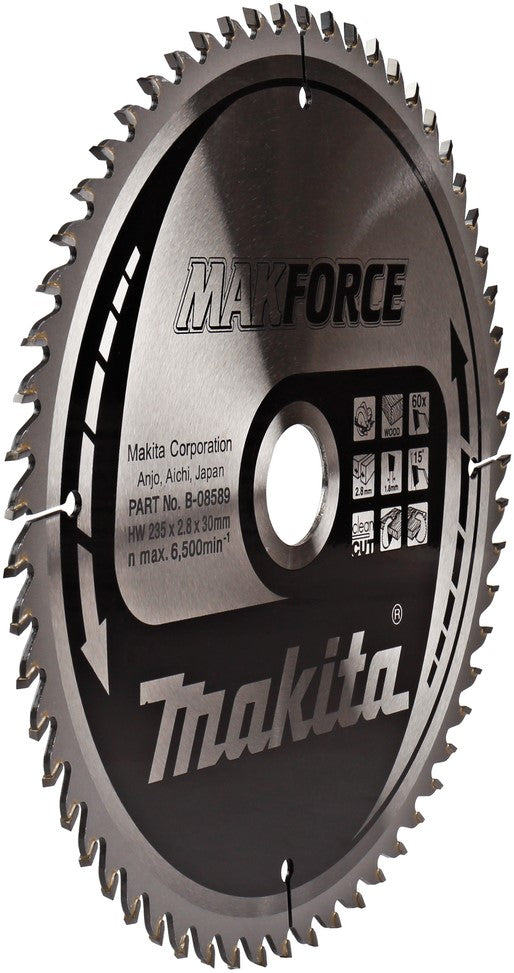 Makita Cirkelzaagblad Hout 235x2.8x30mm 60T